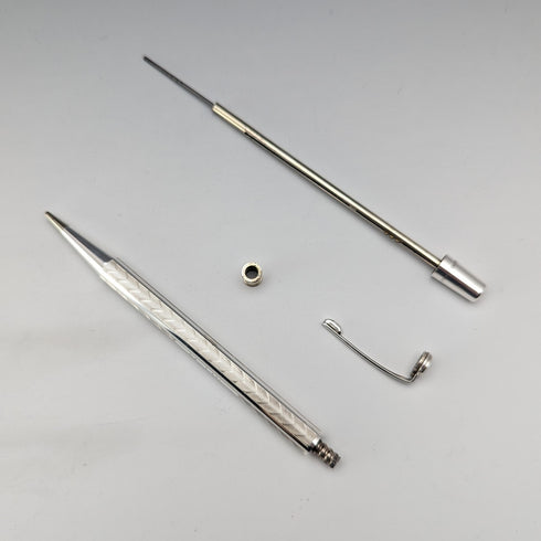 1952年 英国 ヤード・オ・レッド 純銀製 推進式ペンシル 箱、書類付き